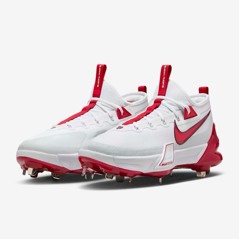 Nike Force Zoom Trout 9 Elite Baseball Cleats White Size 10.5 FB2906-101